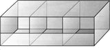 THREE CUBE DISPLAY UNIT