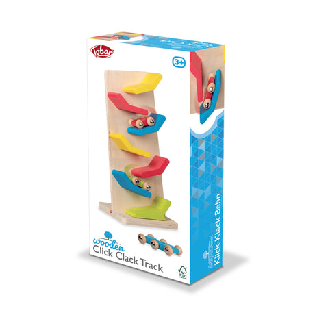 WOODEN CARS CLICK CLACK TRACK