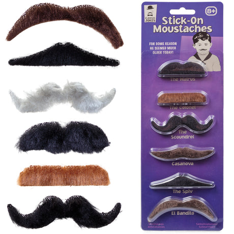 CLASSIC JOKES STICK ON MOUSTACHES