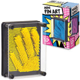 MINI PLASTIC PIN ART YELLOW