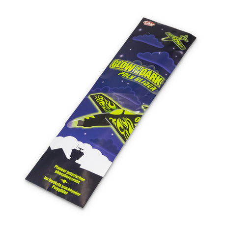 GLOW IN THE DARK AEROPLANE POLY GLIDER