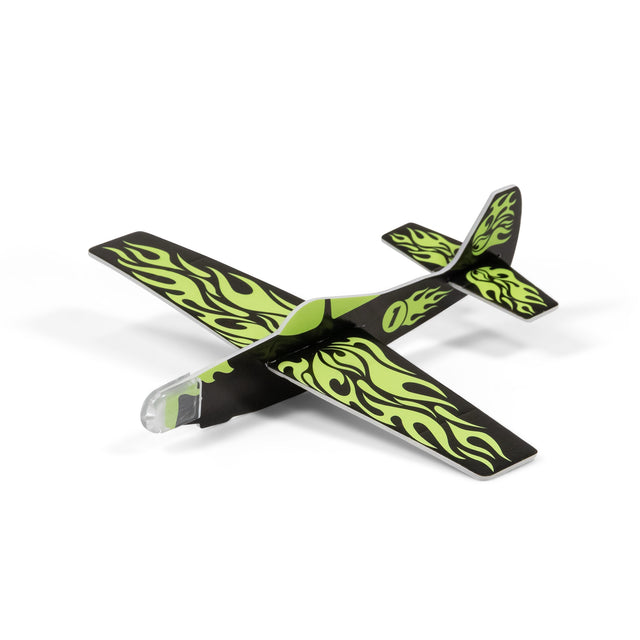 GLOW IN THE DARK AEROPLANE POLY GLIDER
