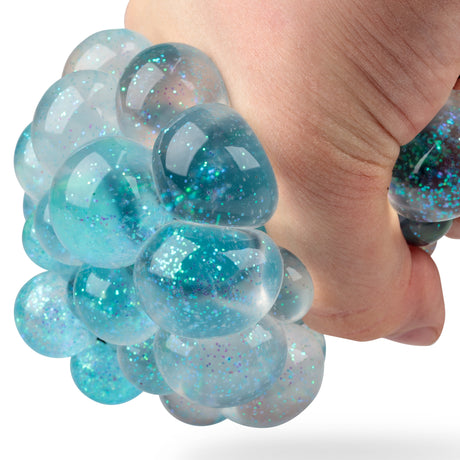 GLITTER SQUISHY MESH BALL