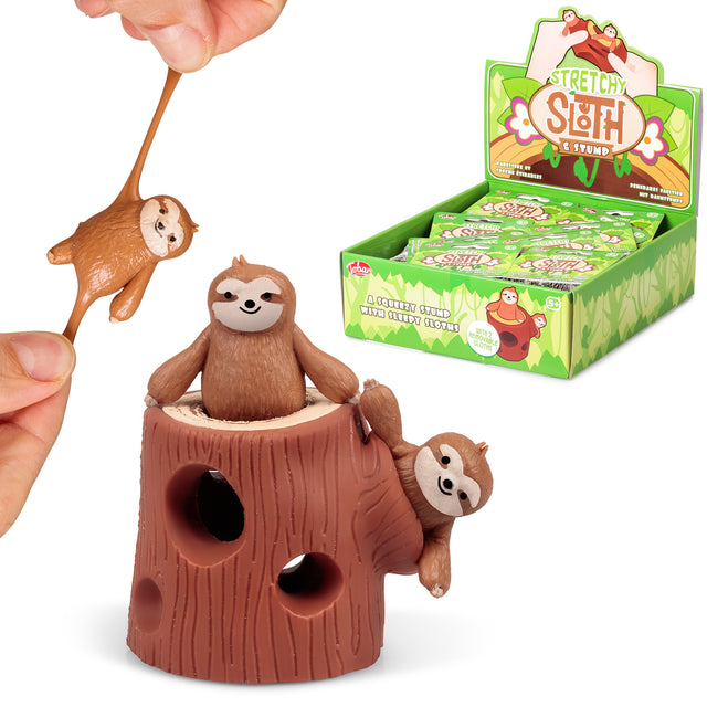 STRETCHY SLOTH AND STUMP