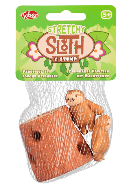 STRETCHY SLOTH AND STUMP