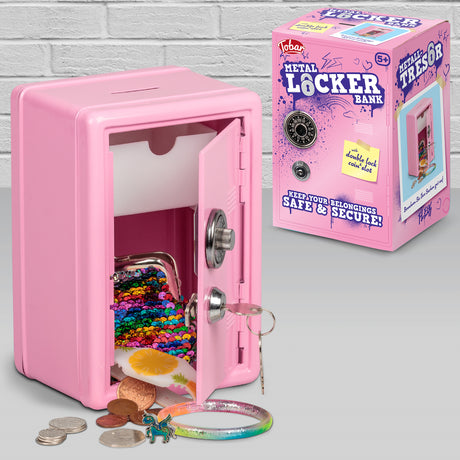 METAL LOCKER BANK PINK
