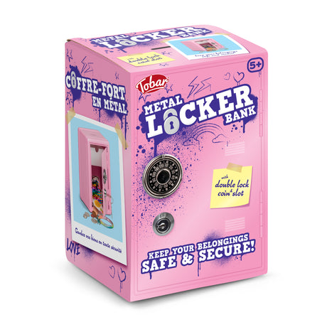 METAL LOCKER BANK PINK