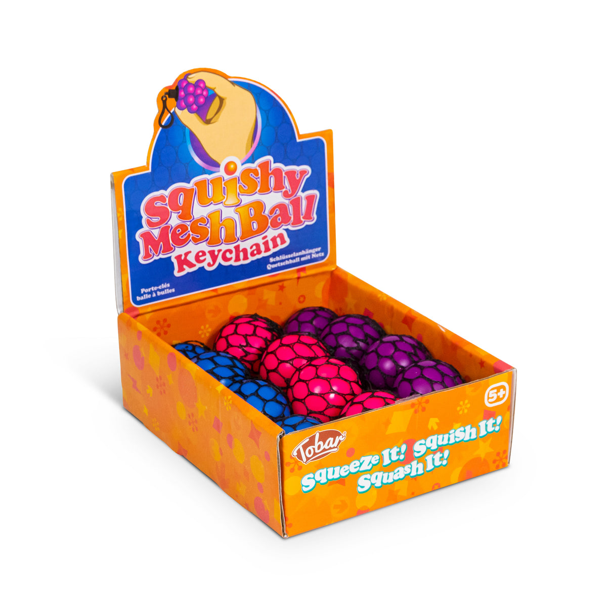 MESHBALL KEYCHAIN BLACK AND NEON