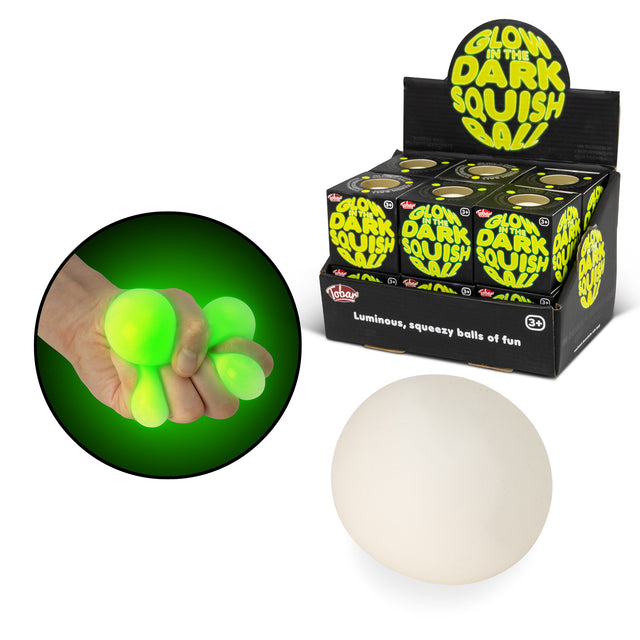 SCRUNCHEMS GLOW IN THE DARK SQUISH BALL