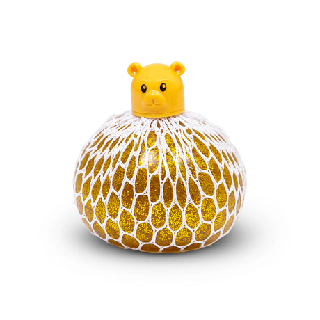 SQUISHY MESH PET - GOLD BEAR