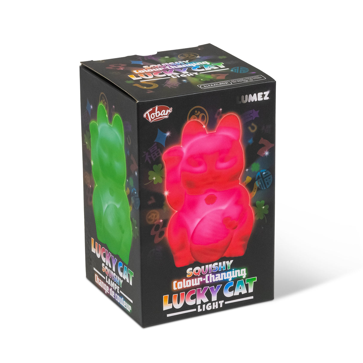 LUMEZ SQUISHY COLOUR CHANGING LUCKY CAT LIGHT