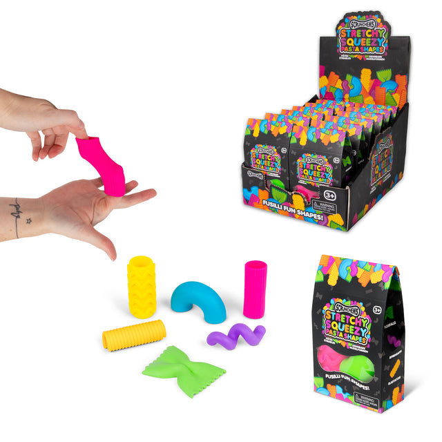 SCRUNCHEMS STRETCHY SQUEEZY PASTA SHAPES
