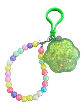 SCRUNCHEMS FLOWER POWER SUGAR GLITTER KEYRING