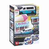 1:43 STREET FIRE BBURAGO CITY ICE CREAM SHOP INCL. 1 CAR