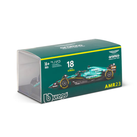 1:43 F1 ASTON MARTIN 2023 AMR23 WITH HELMET STROLL