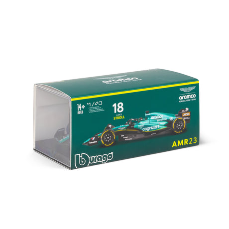 1:43 F1 ASTON MARTIN 2023 AMR23 WITH HELMET STROLL