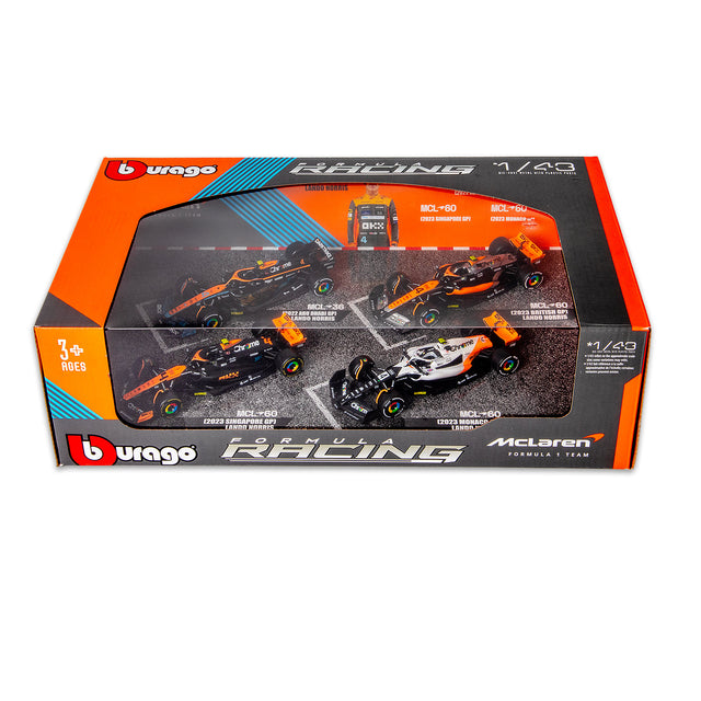 1:43 F1 MCLAREN F1 LANDO NORRIS HIGHLIGHTS 4PK SET