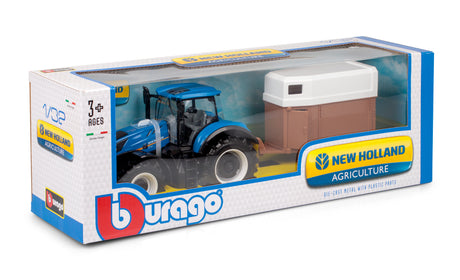 1:32 NEW HOLLAND T7.315 TRACTOR WITH HORSE TRAILER