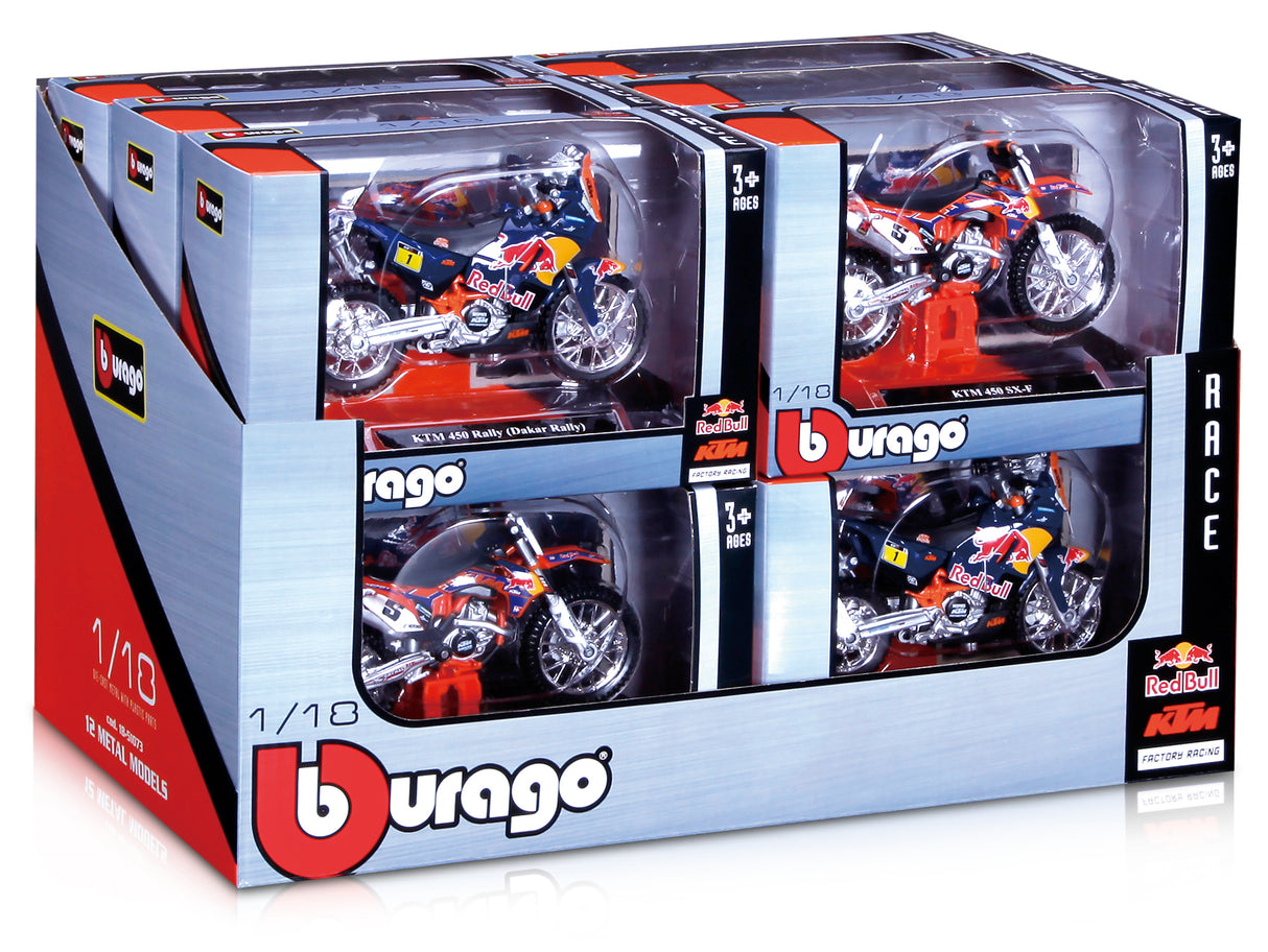 1:18 WRB KTM CYCLE - 12 PC DISPENSER