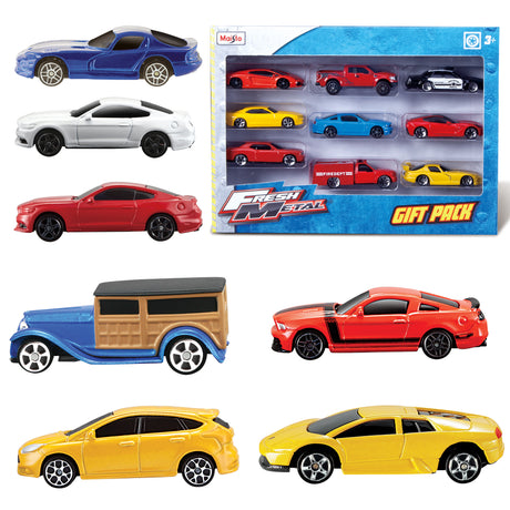FRESH METAL 9 PIECE VEHICLE PACK