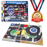 FRESH METAL EMERGENCY FORCE PLAYSET INC PLAYMAT