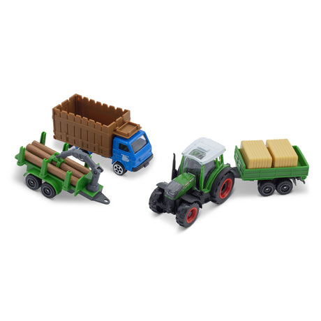 MINI WORKING MACHINES - 4 PACK OF TRACTORS FENDT