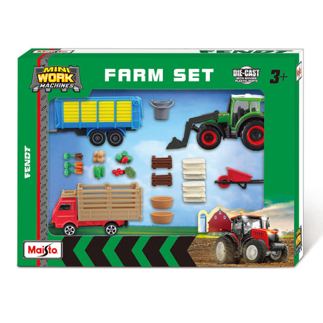 MINI WORKING MACHINES - FARM SET FENDT