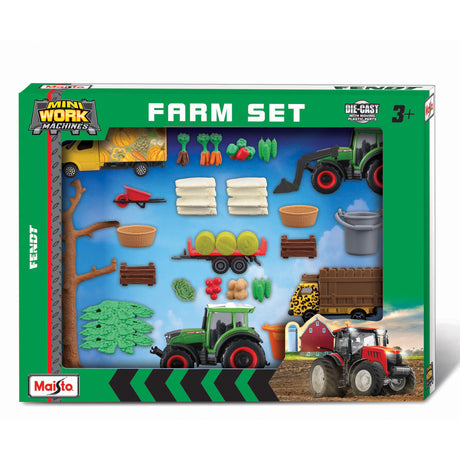 MINI WORKING MACHINES - SUPER FARM SET FENDT