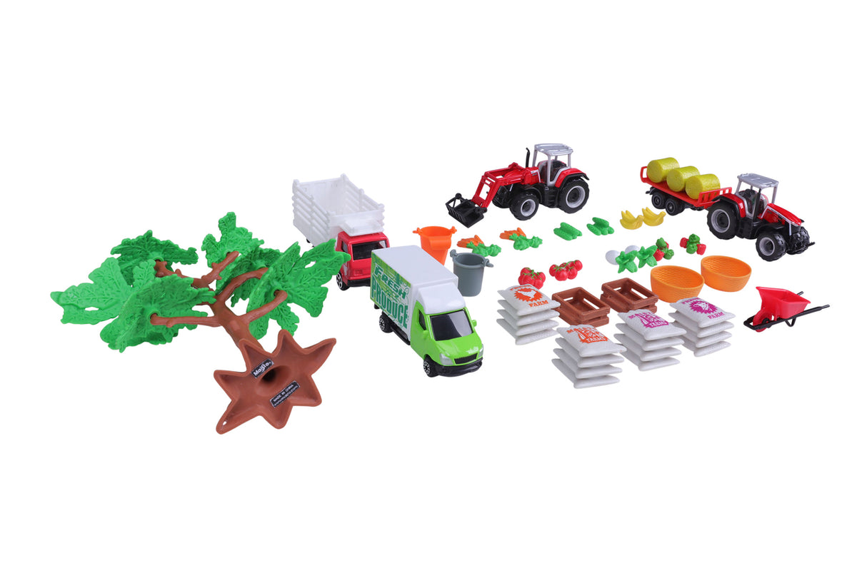MINI WORKING MACHINES - SUPER FARM SET MASSEY FERGUSON