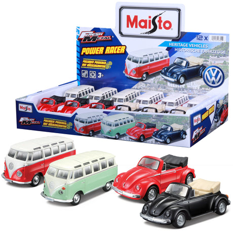 FRESH METAL VW VOLKSWAGEN SAMBA AND BEETLE POWER RACER DISPENSER