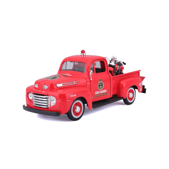 1:24 HARLEY DAVIDSON FORD F-1 PICKUP WITH EL KNUCKLEHEAD
