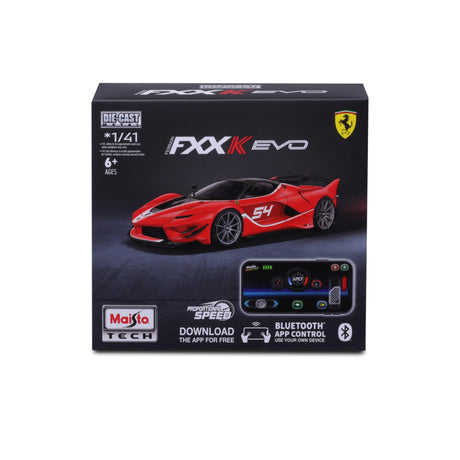 1:41 MINI METAL DIE-CAST BLUETOOTH RC FERRARI FXX-K EVO