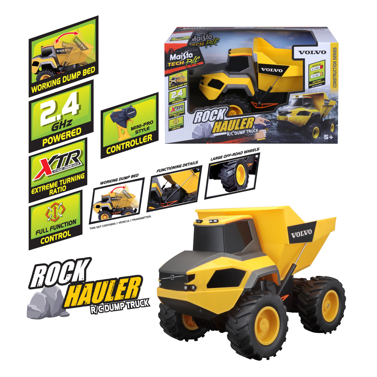 RC VOLVO ROCK HAULER 2.4GHZ