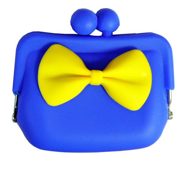 SILICONE BOWKNOT COIN PURSE 8CM