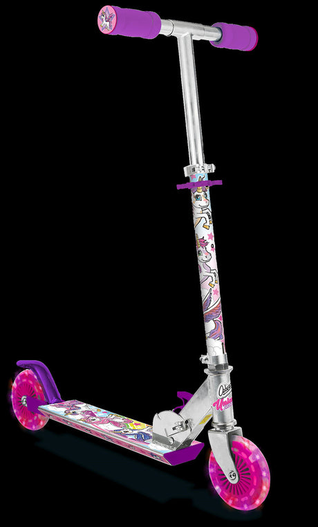 UNICORN DREAMLAND SCOOTER WITH FLASHING WHEELS