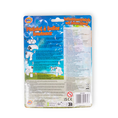 LIGHT UP BUBBLE GUN (TOY)