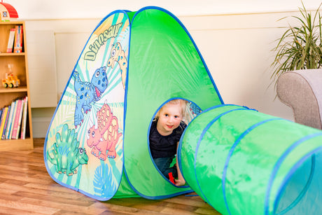 DINOSAUR PLAY TENT AND TUNNEL
